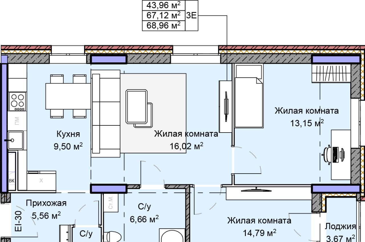 квартира г Киров р-н Ленинский ул Дерендяева 75/2 фото 1