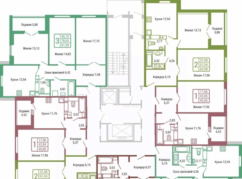 квартира г Обнинск ул Табулевича 7/1 фото 8