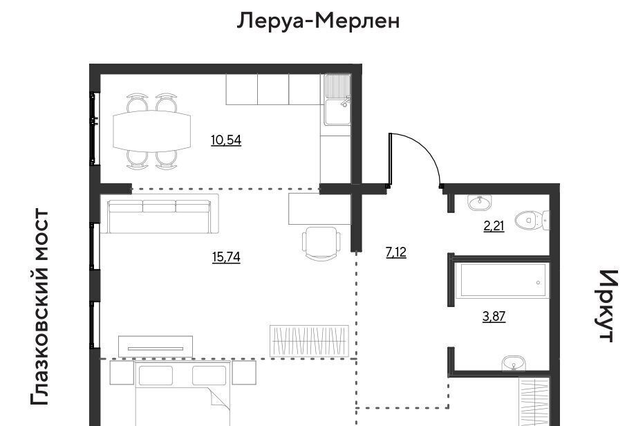 квартира г Иркутск р-н Свердловский ул Набережная Иркута 25 Затон кв-л фото 1
