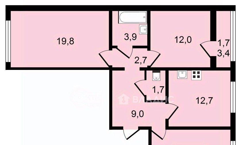 квартира г Воронеж р-н Центральный ул Шишкова 140б/6 фото 1