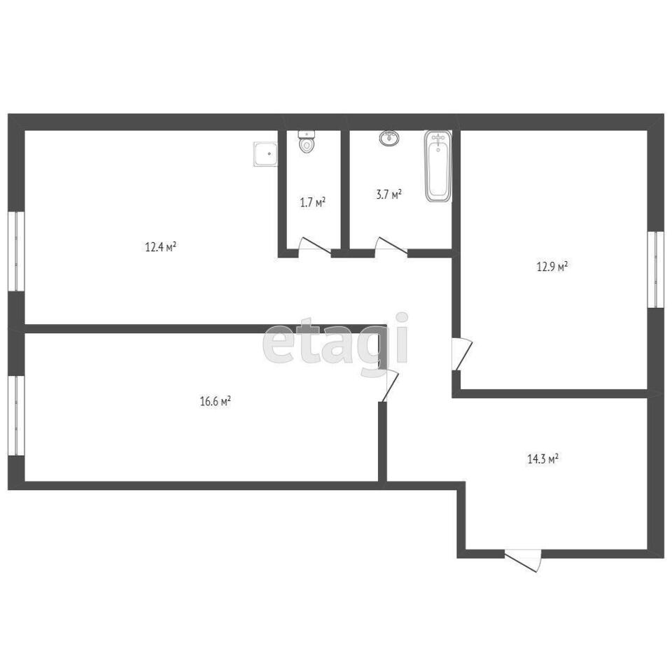 квартира г Юрга б-р Металлургов 3 фото 18