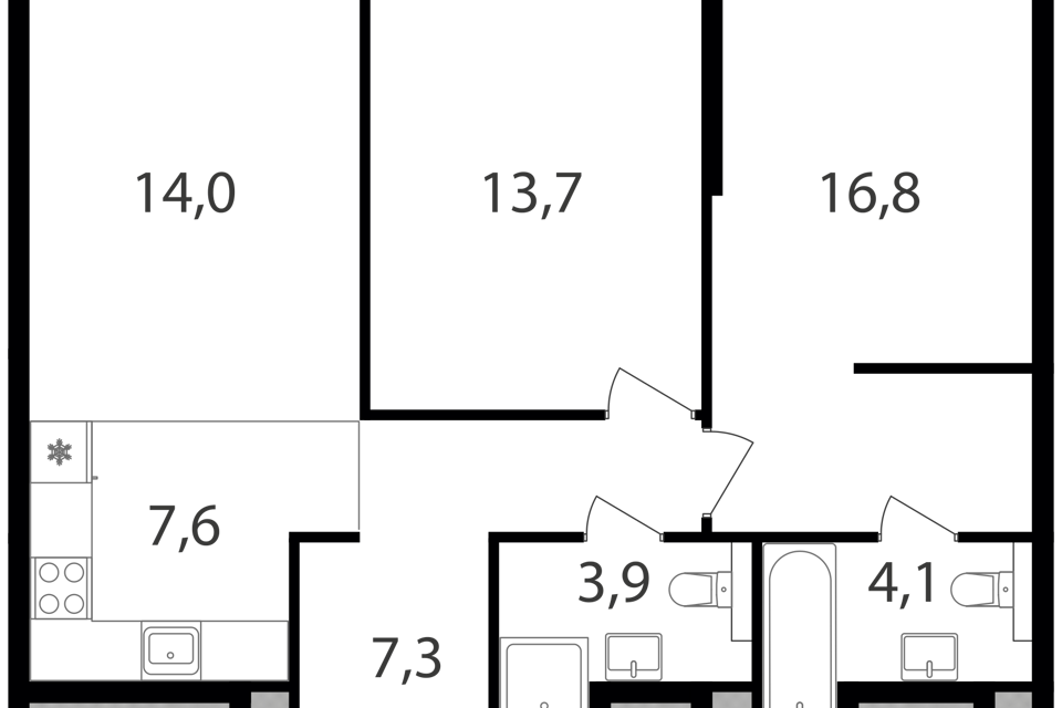 квартира г Москва проезд Старо-Петровско-Разумовский 1/23с 8 Северный административный округ фото 1