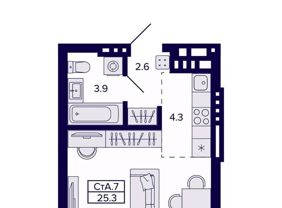 квартира г Новосибирск пер 18-й Бронный 16 Площадь Маркса фото 2