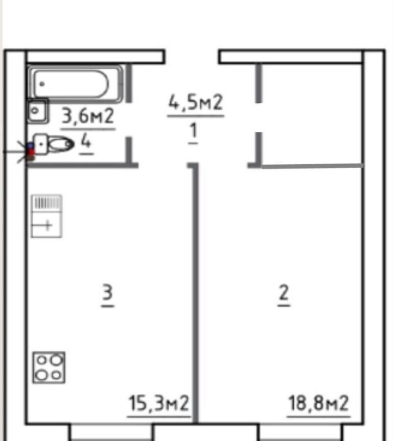 квартира г Вологда ул Гагарина 14 фото 8