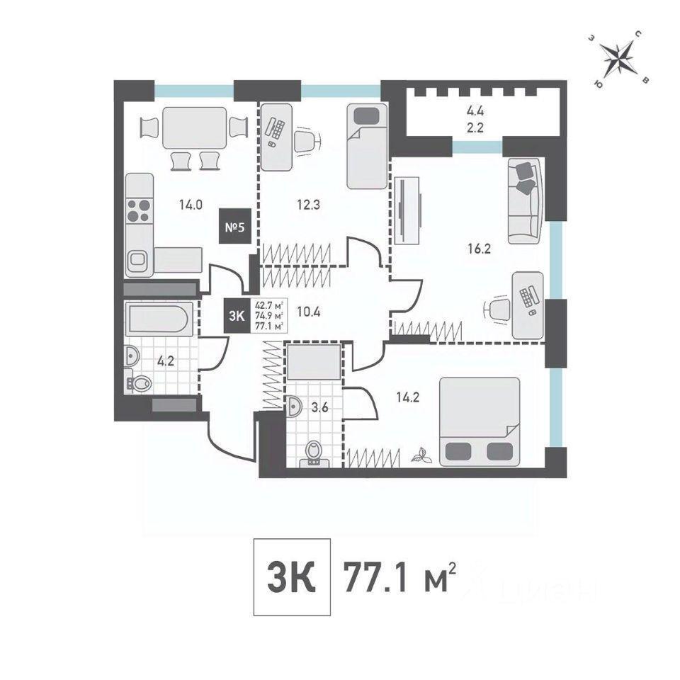 квартира г Зеленоград Матушкино ЗелАО 2-й микрорайон, к 226, Московская область, г Пушкино, Зеленоград фото 1