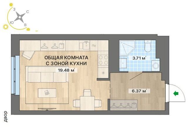 квартира Екатеринбург, жилой комплекс Северное Сияние, 6к 2, муниципальное образование фото