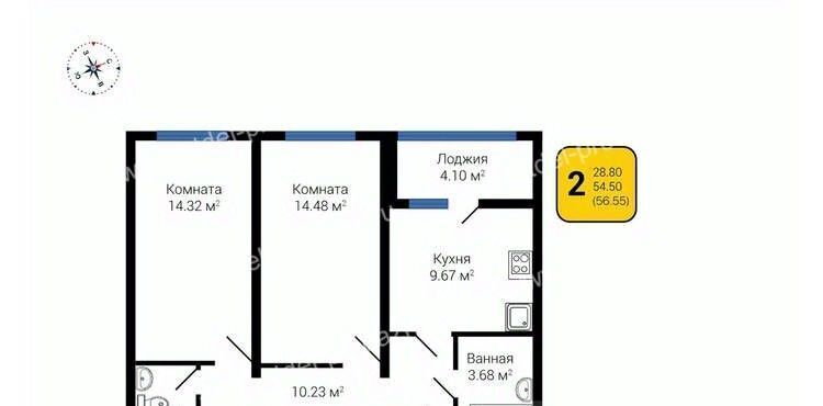 квартира г Воронеж р-н Левобережный ул МОПРа 1б фото 1