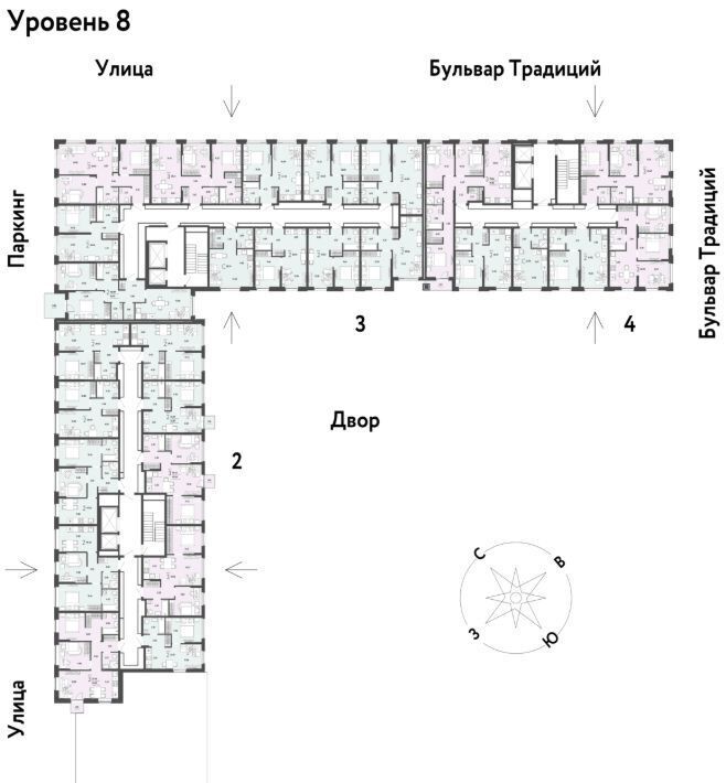 квартира г Тюмень р-н Калининский ул Андрея Кореневского 1к/2 фото 2