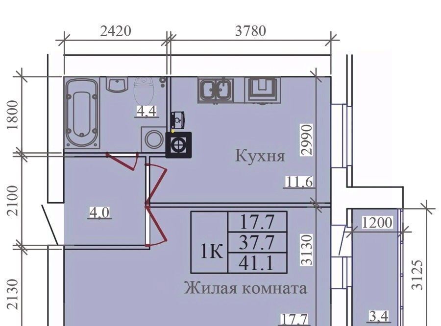 квартира г Иваново р-н Ленинский ул Павла Большевикова 50к/6 фото 1