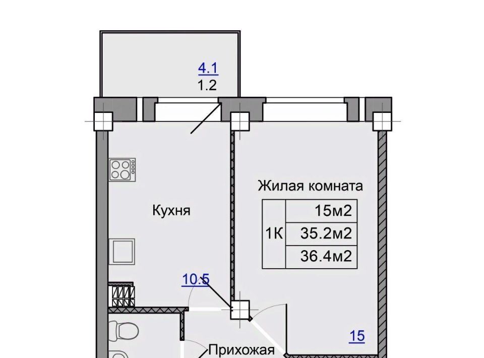 квартира р-н Псковский д Борисовичи ул Анатолия Слинина 2 Завеличенская волость фото 1