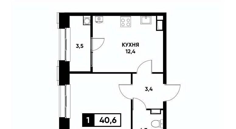 квартира г Ставрополь р-н Промышленный ул Николая Голодникова 9 квартал «Основа» фото 1