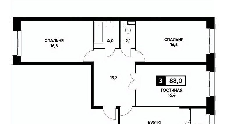 квартира г Ставрополь р-н Промышленный ул Николая Голодникова 9к/1 фото 1
