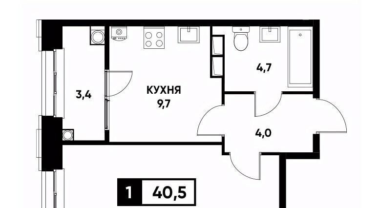 квартира г Ставрополь р-н Промышленный ул Николая Голодникова 9 фото 1