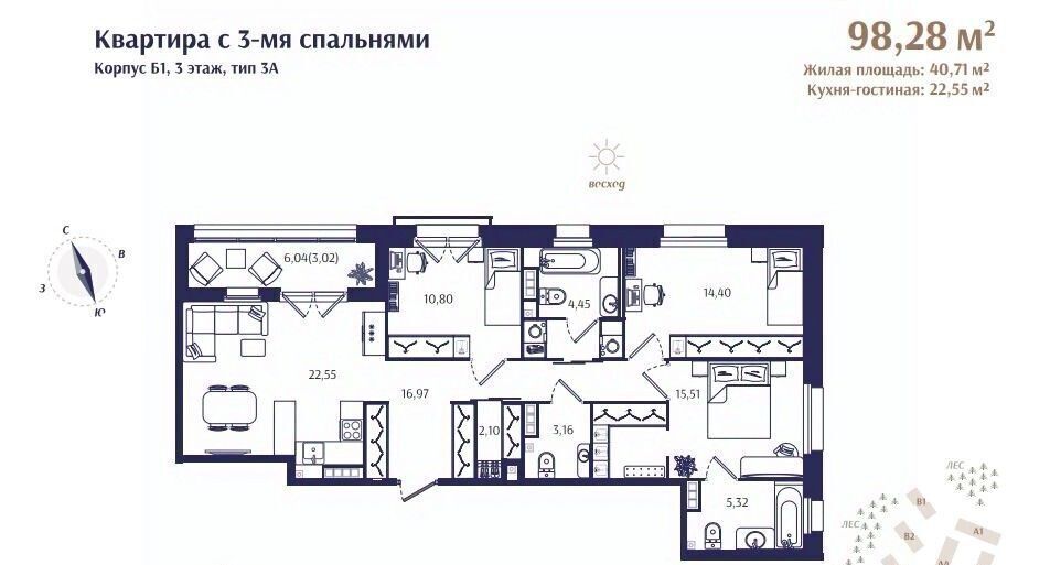 квартира г Зеленогорск Курортный фото 1