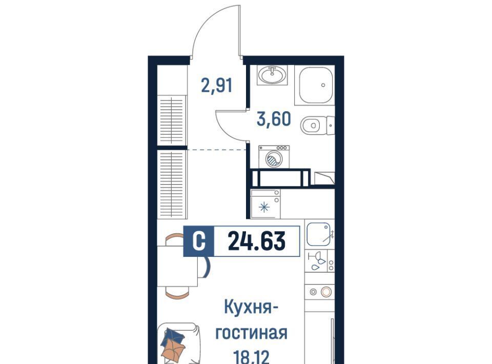 квартира р-н Всеволожский г Мурино Девяткино фото 1