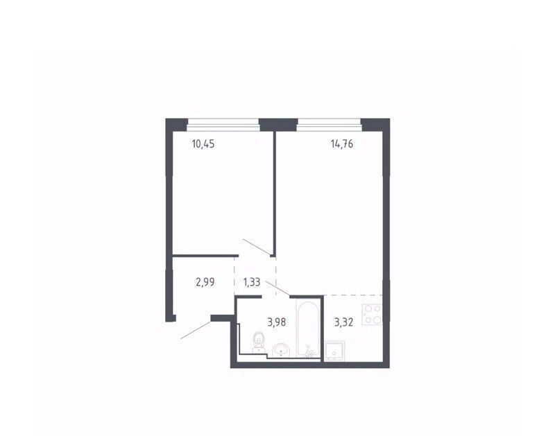 квартира г Тюмень р-н Ленинский ЖК «Чаркова 72» 1/3 фото 1