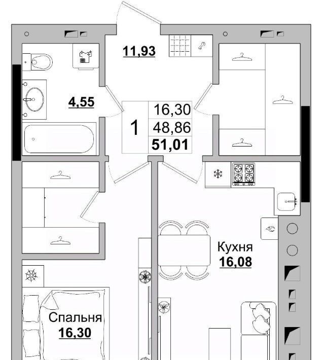 квартира г Якутск ул им. Д.Д.Красильникова 5 фото 1