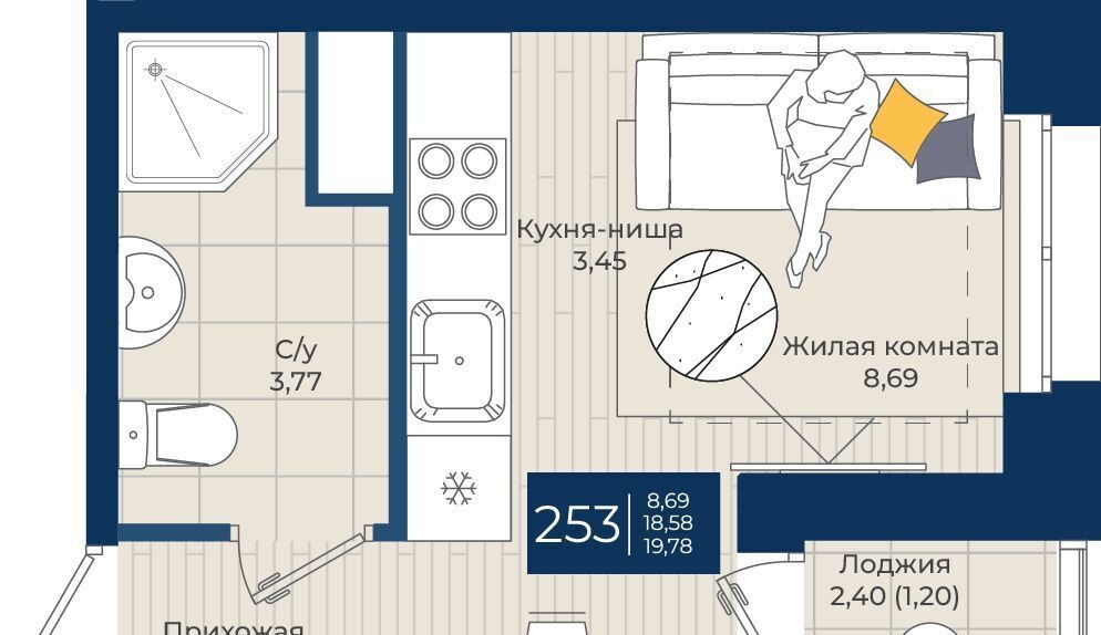 квартира р-н Ломоносовский п Аннино Новоселье городской поселок, Проспект Ветеранов фото 1