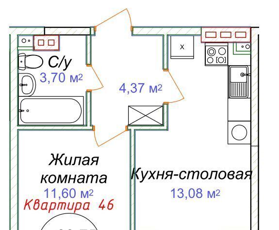 квартира р-н Минераловодский г Минеральные Воды фото 1