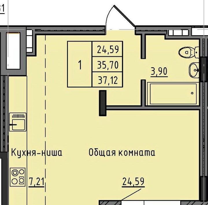 квартира г Якутск 37-й кв-л фото 1