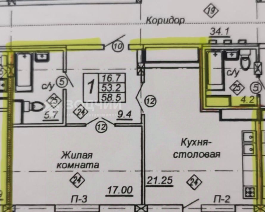 квартира г Чебоксары р-н Калининский ул Сергия Радонежского 11 фото 3