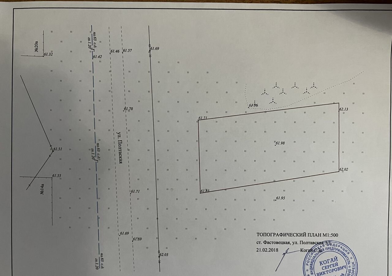 земля р-н Тихорецкий ст-ца Фастовецкая ул Полтавская Фастовецкое сельское поселение фото 1