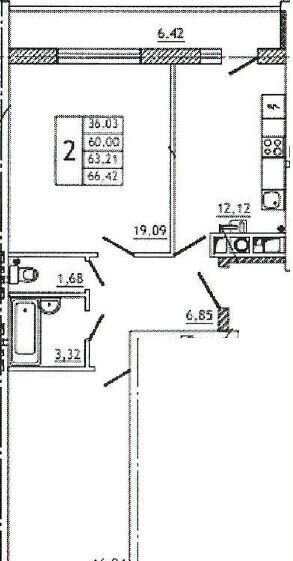 квартира р-н Смоленский д Новосельцы д. 4, блок-секция 1, 2, Смоленск фото 1