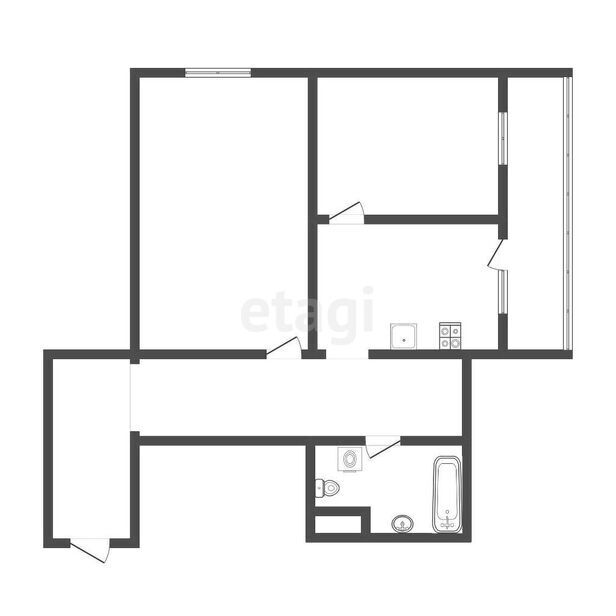 квартира р-н Узловский г Узловая ул Фестивальная 14 фото 14