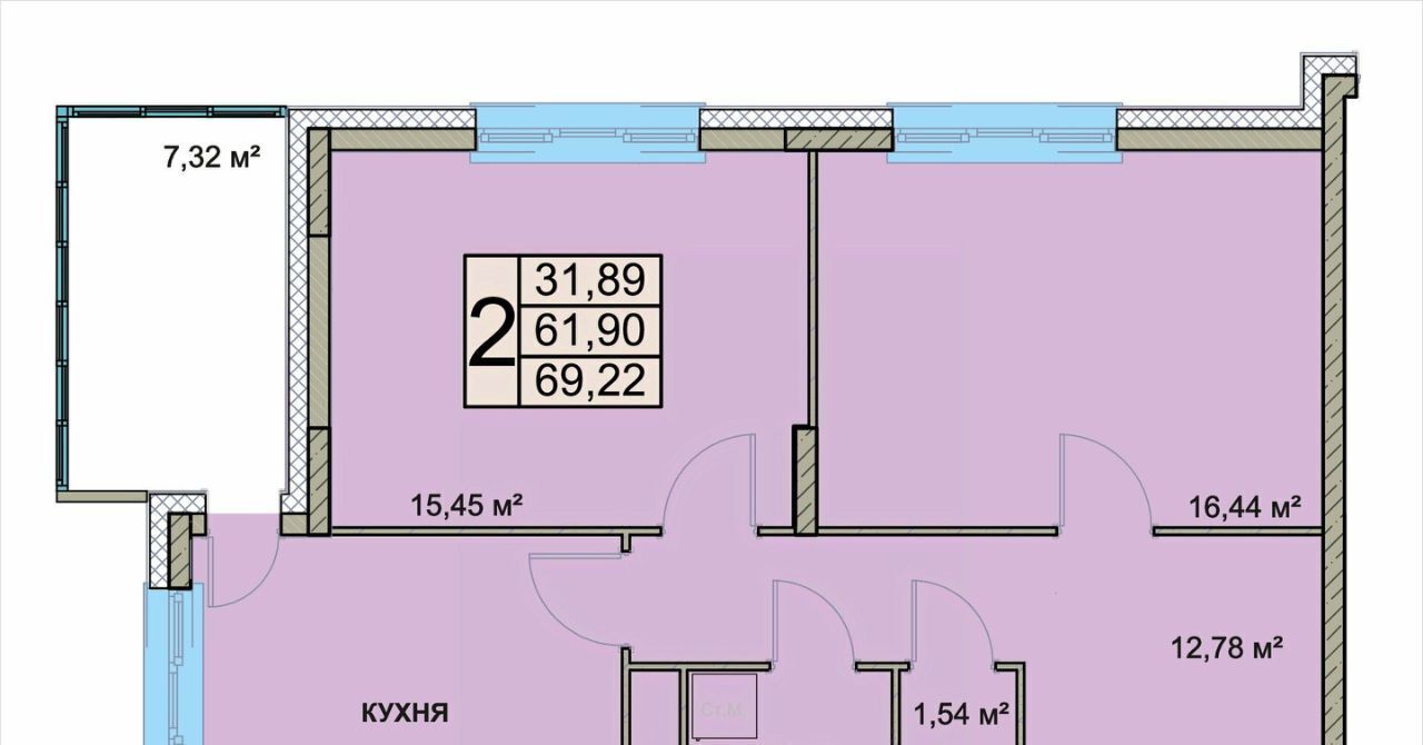 квартира г Ярославль р-н Фрунзенский ул Чернопрудная 2 фото 1