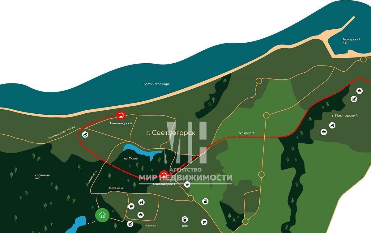квартира р-н Светлогорский г Светлогорск ЖК «Гармония» фото 17