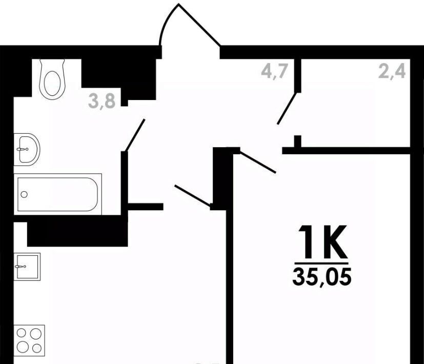 квартира г Нижний Новгород Парк культуры ул Коломенская 8к/4 фото 1