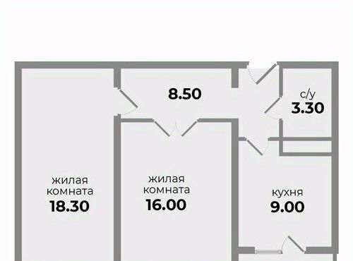 квартира р-н Шпаковский г Михайловск ул Прекрасная 19 жилой район «Гармония» жилрайон фото 1