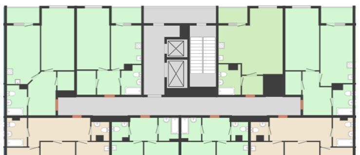 квартира г Воронеж р-н Центральный ул Ломоносова 116/38 фото 2