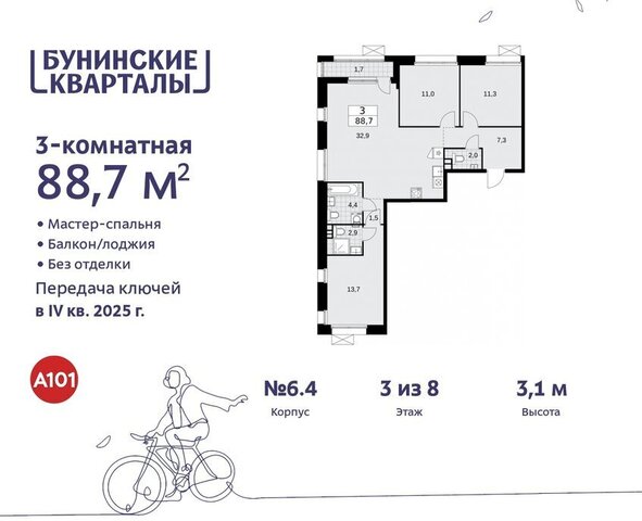 квартал № 171 метро Коммунарка метро Бунинская аллея ТиНАО фото