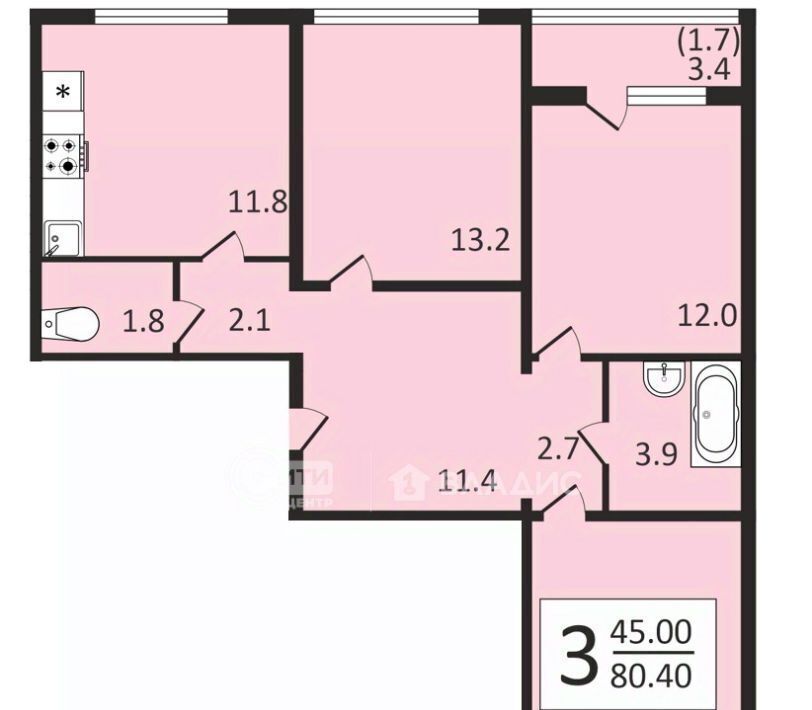 квартира г Воронеж р-н Центральный ул Загоровского 9/2 фото 1