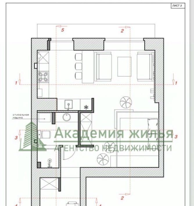 квартира г Саратов р-н Ленинский ул Мира 9д фото 31