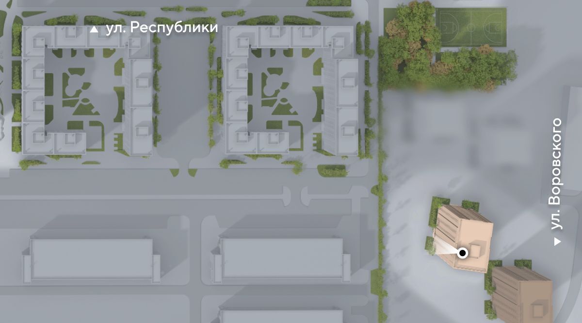 квартира г Тюмень р-н Ленинский ул Республики 204к/17 Ленинский административный округ фото 1