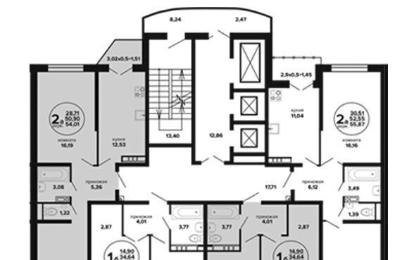 квартира г Краснодар р-н Прикубанский Музыкальный ул им. Дунаевского И.И. фото 2