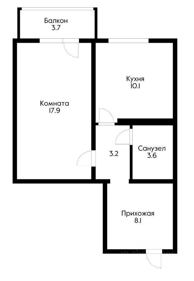 квартира г Краснодар р-н Прикубанский ул им. Героя Аверкиева А.А. 4 фото 11