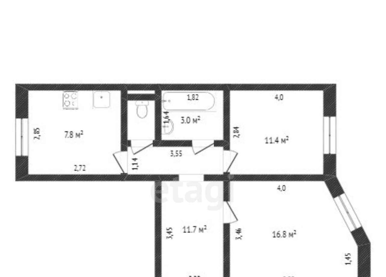 квартира г Нефтеюганск р-н мкр 12 20 фото 10