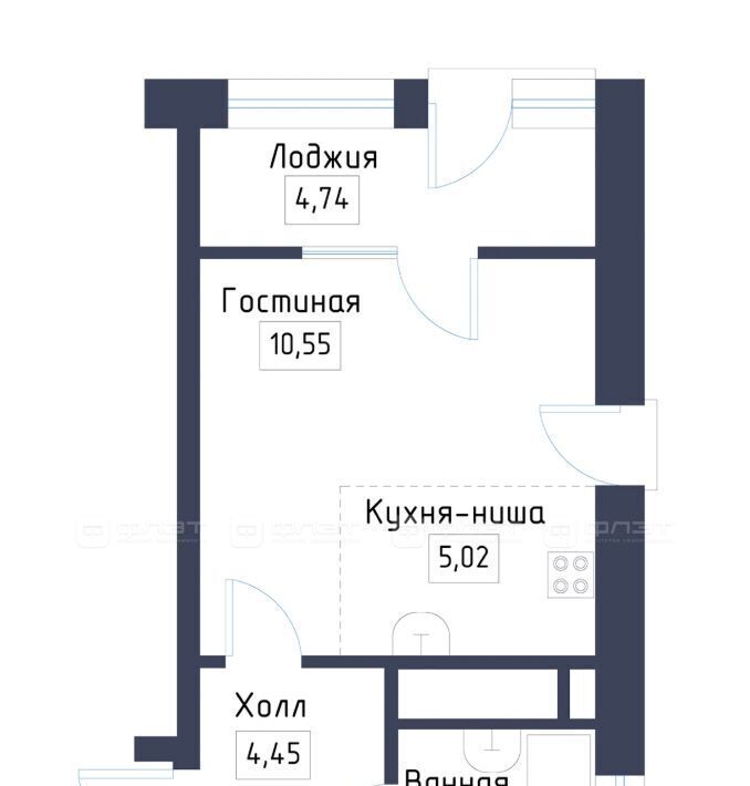 квартира р-н Зеленодольский с Осиново ЖК «Зимний Сад» Осиновское с/пос, сад, Авиастроительная фото 2