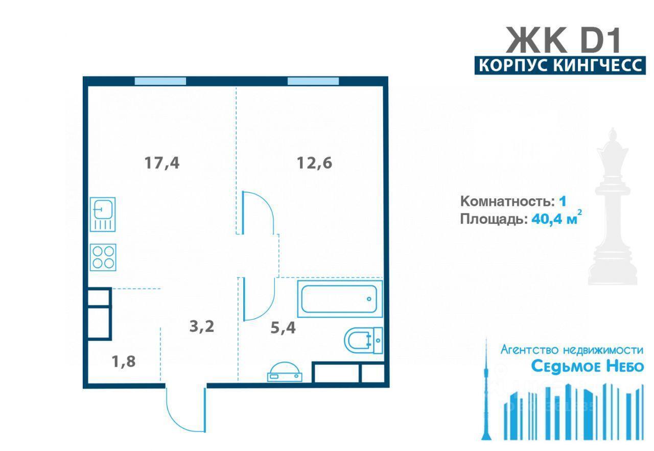 квартира г Москва проезд Дмитровский 1 Московская область фото 12