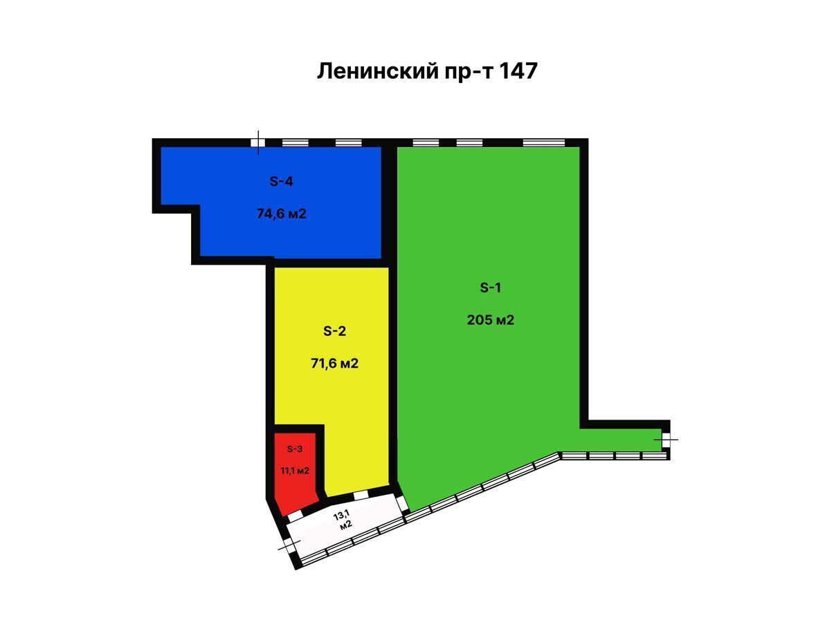 торговое помещение г Санкт-Петербург метро Ленинский Проспект пр-кт Ленинский 147 фото 2