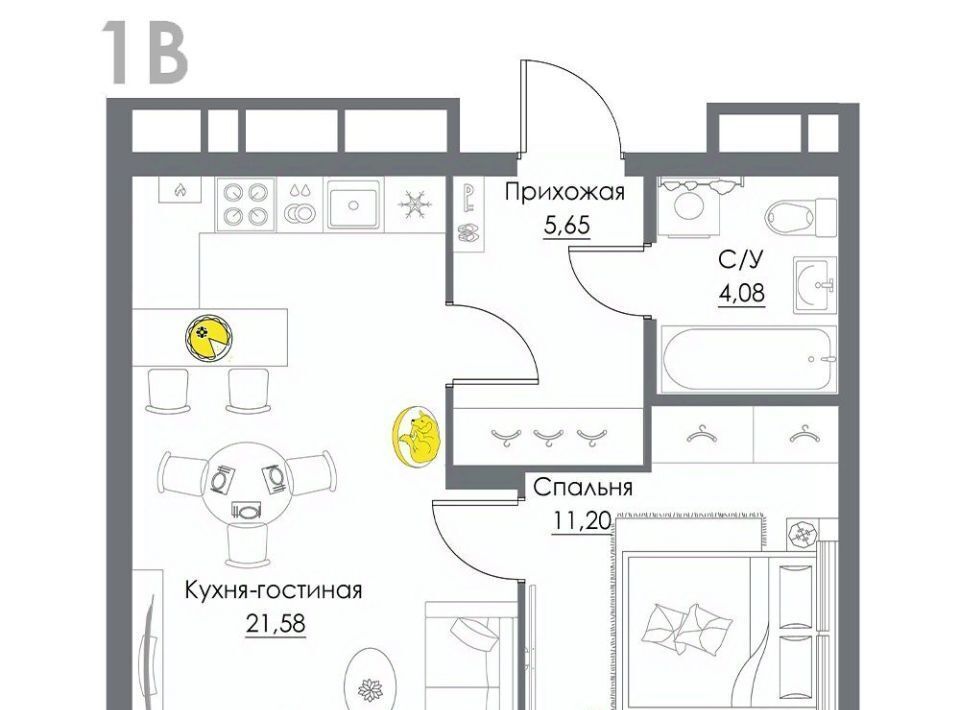 квартира р-н Щекинский г Щекино ЖК «Начало» фото 1