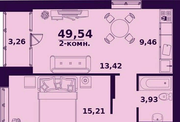 квартира г Ульяновск р-н Заволжский ул Народного учителя Латышева 5 фото 1