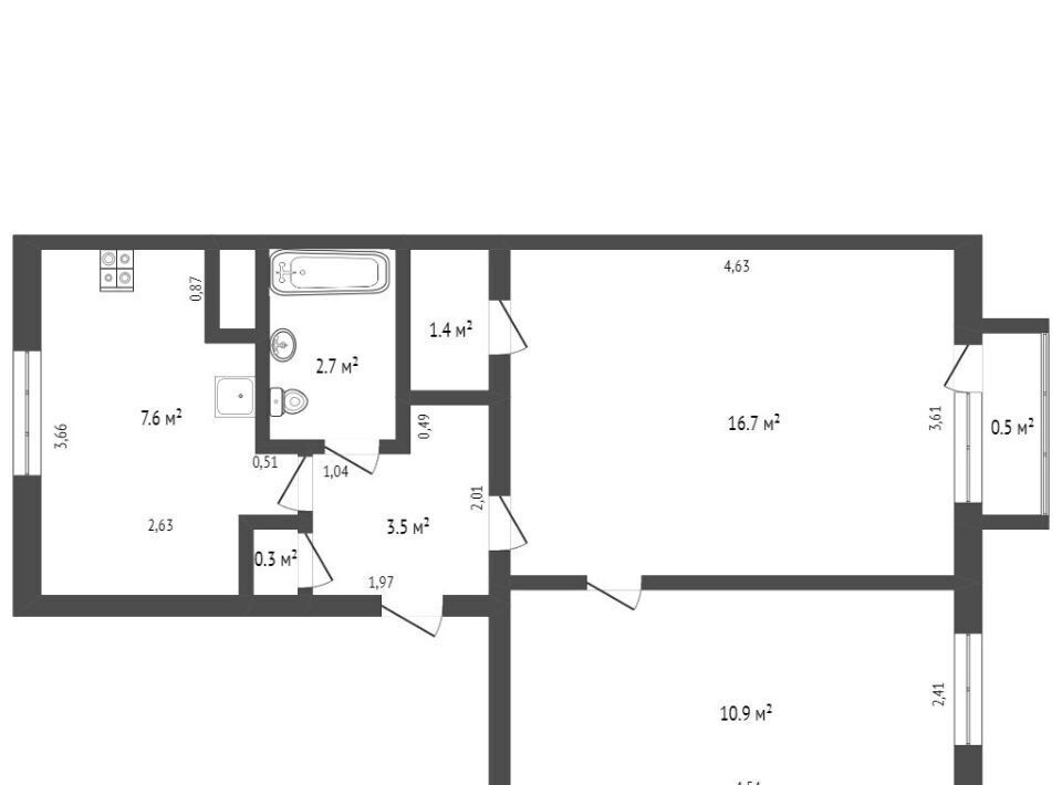 квартира г Казань Козья слобода ул Шоссейная 21 фото 2