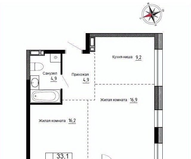 квартира р-н Надеждинский п Новый ул Ленина 6с/1 фото 1