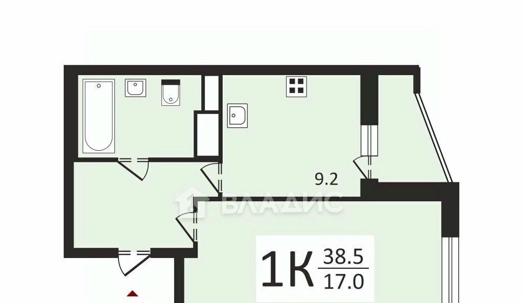 квартира г Санкт-Петербург метро Выборгская пр-кт Маршала Блюхера 9к/1 фото 24