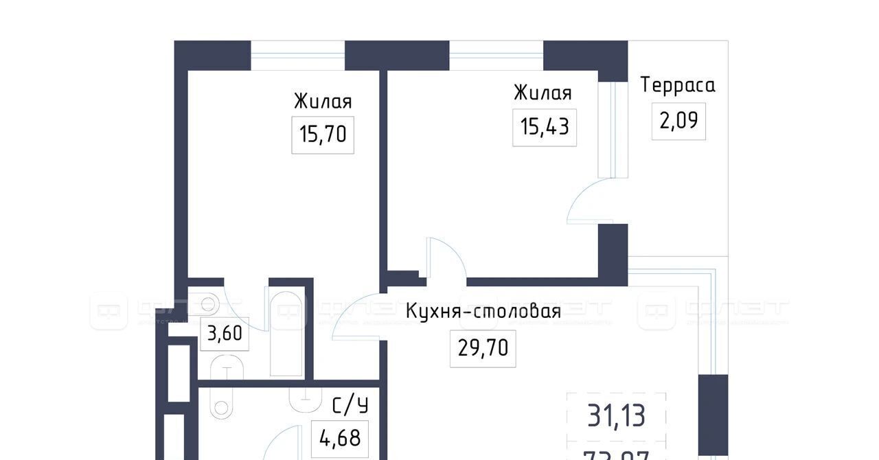 квартира г Казань метро Площадь Тукая ул Габдуллы Тукая фото 3