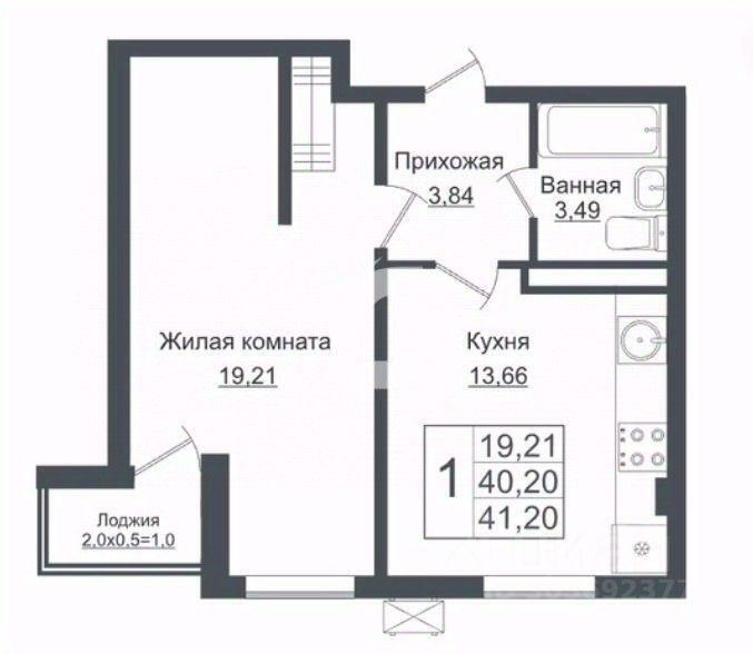 квартира г Краснодар р-н Прикубанский ул Античная 10 ЖК «Европа-Сити» фото 3